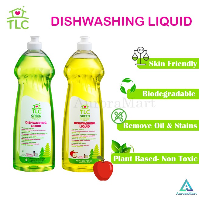 Tlc Dishwashing Liquid 1 Liter Sabun Pencuci Pinggan Mangkuk Ph Seimbang Lembut Pada Kulit Plant Based Non Toxic