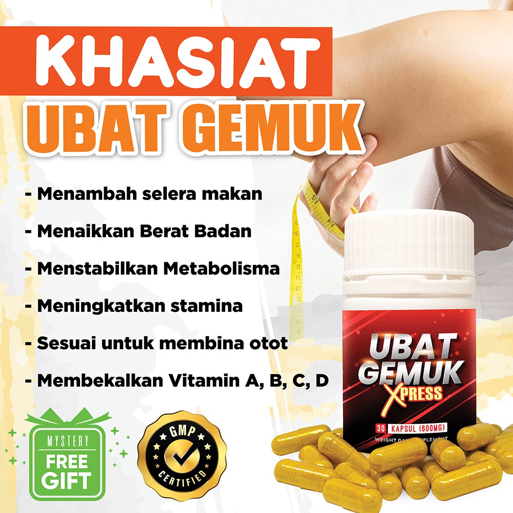 Ubat Gemuk Xpress 2x Lebih Berkesan Ubat Gemuk Weight Gain Gift Shopee Malaysia
