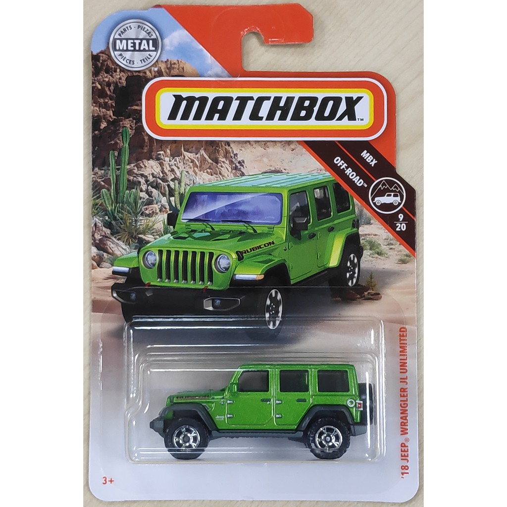 matchbox 18 jeep wrangler jl unlimited