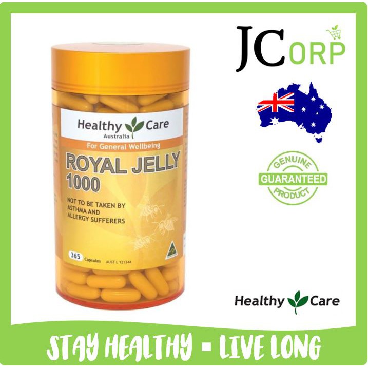 Healthy Care Royal Jelly 1000 365 Capsules Shopee Malaysia