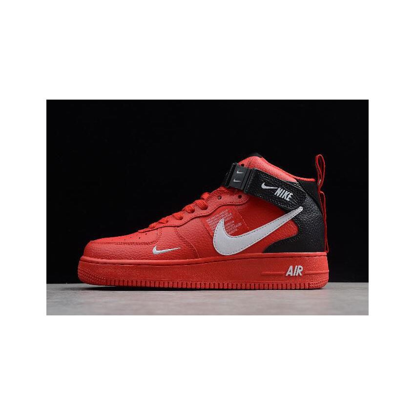 nike air force 1 mid lv8 university red mens