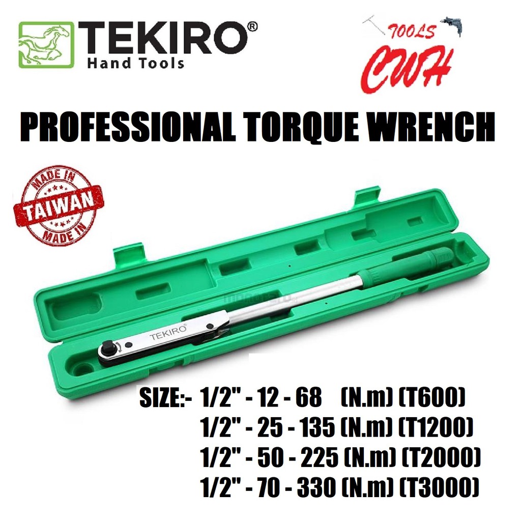 TEKIRO TQPF0329/30/31/32 1/2" DR. PROFESSIONAL TORQUE WRENCH TEKIRO