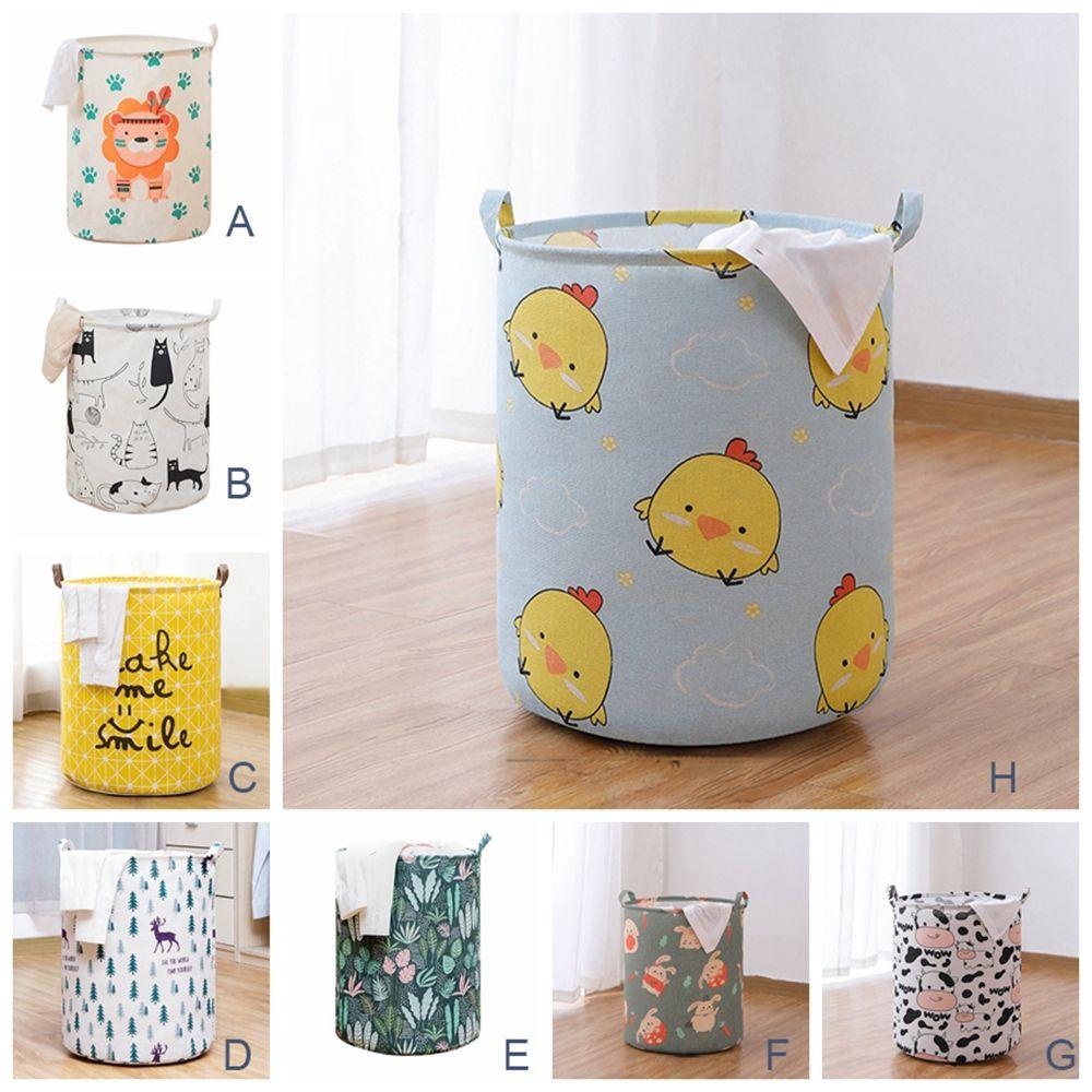 Foldable Waterproof Dirty Laundry Bucket Portable Home Laundry Bag Cotton  Linen Laundry Basket Large Capacity Storage box - AliExpress