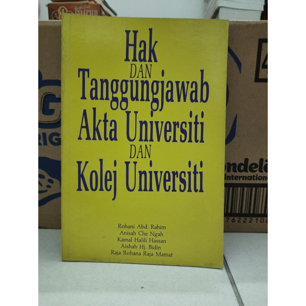 Hak dan Tanggungjawab Akta Universiti dan Kolej Universiti 