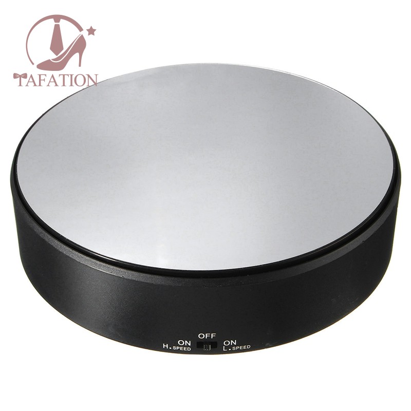 360° Rotating Rotary Turntable Display Stand Jewelry Show Holder Mirror Surface