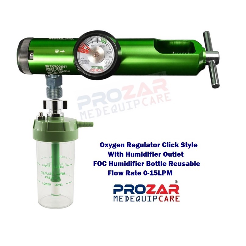REGULATOR PIN INDEX OXYGEN CLICK STYLE WITH HUMIDIFIER OUTLET FOC ...