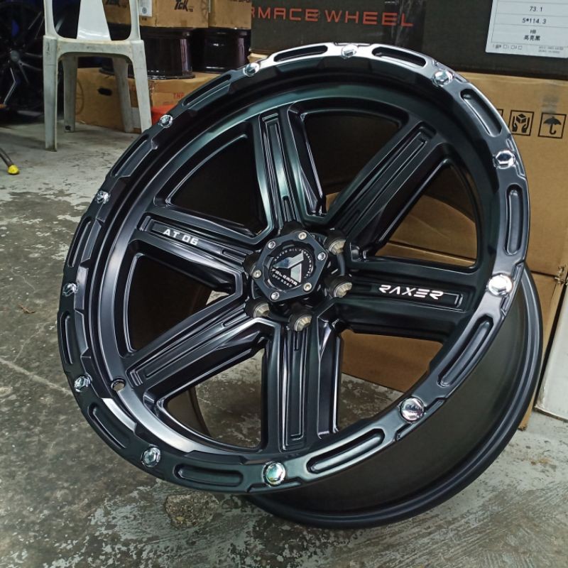 New Sport Rim 18 Inch Original Raxer At06 Hilux Ford Ranger Triton Shopee Malaysia