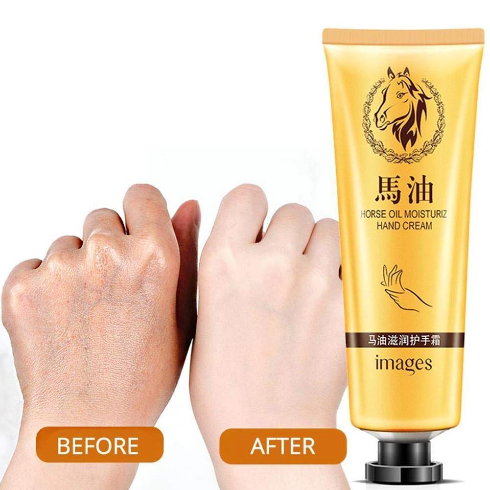 Horse Oil Repair Hand Cream Moisturizing Anti Aging Cares Cream Skincare Winter Skin Supplies Whitening Hand Nouris I0V7