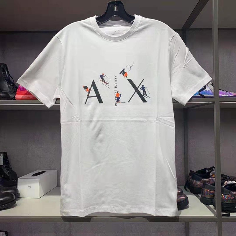 New Casual T-Shirt Fashion For Men Cotton Short Sleeve Printed Hot Armani  Exchange YoungS-5XL | Shopee Malaysia