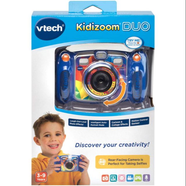 vtech kidizoom duo selfie camera blue