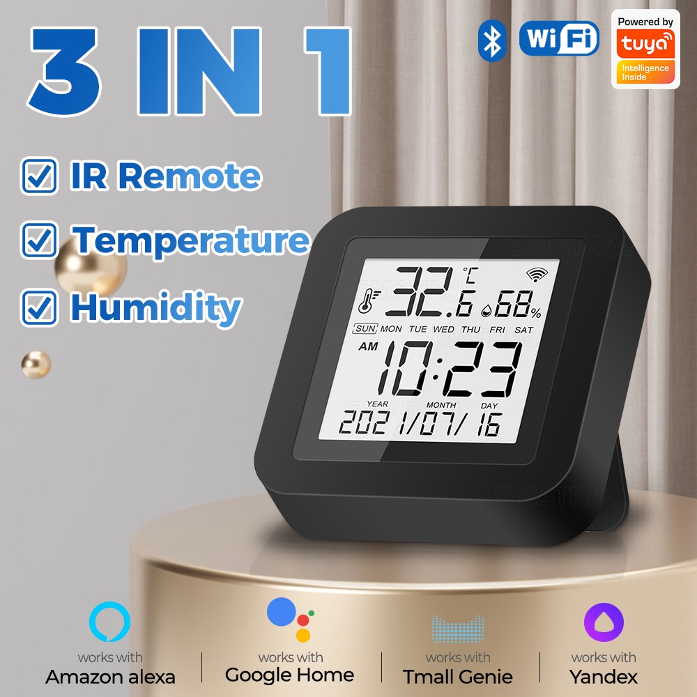 SMATRUL Tuya Smart Wifi IR Remote Control Universal Temperature ...
