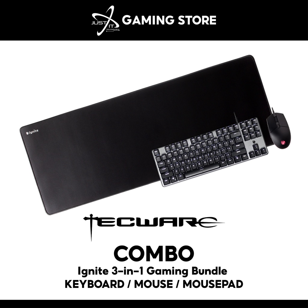 TECWARE IGNITE GAMING COMBO SET KB/MOUSE/MOUSEPAD Shopee Malaysia