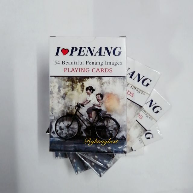 Ready Stock I Love Penang Street Art Playing Cards Souvenier Shopee Malaysia