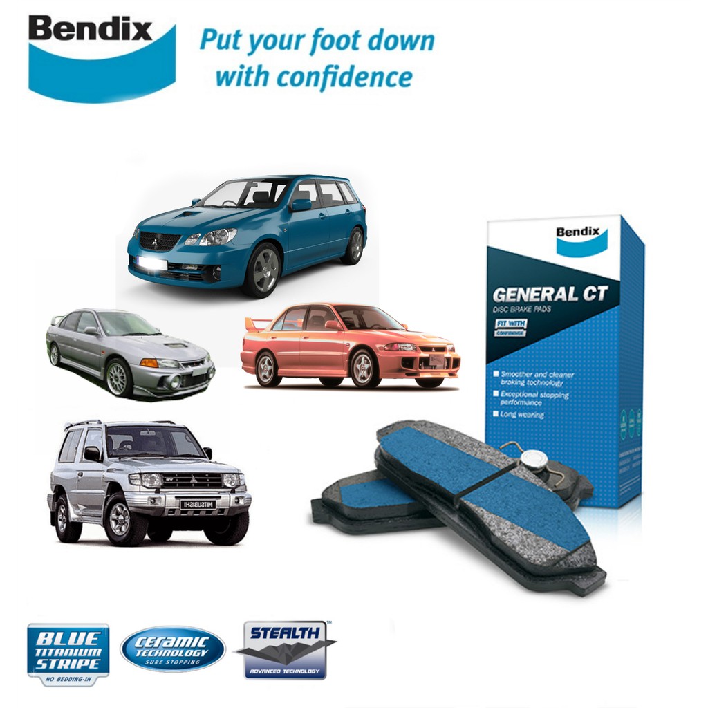 Original Bendix DB1223GCT Front Brake Pad - MIT Airtrek Turbo/ Pajero V6/ EVO 3/4