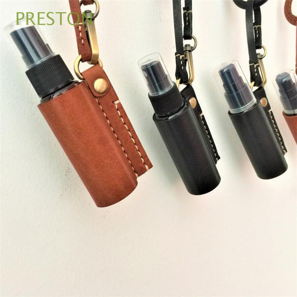 PRESTON Portable Hand Sanitizer Keychain Plastic Spray Bottles Reusable