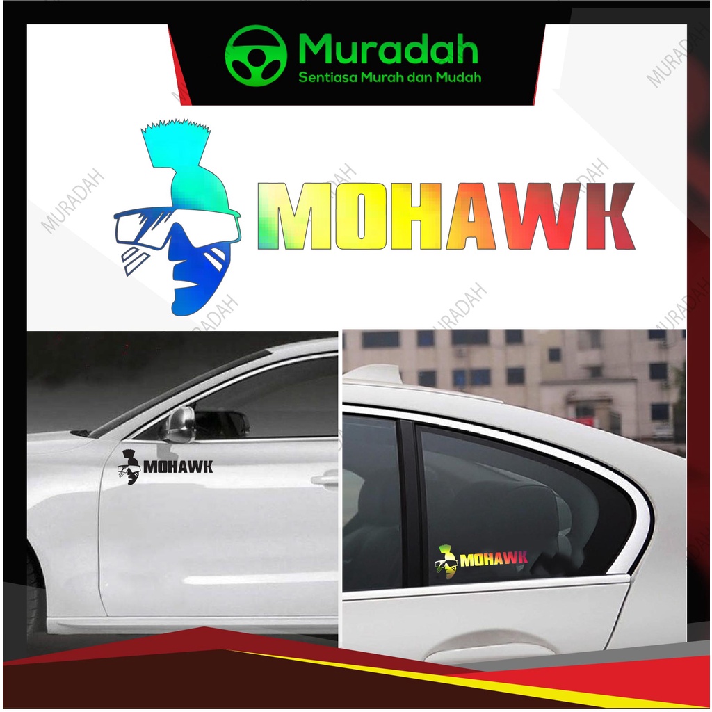 [ReadyStock]Car Audio Sticker MOHAWK speaker woofer Amplifier equalizers accessories MYVI AXIA