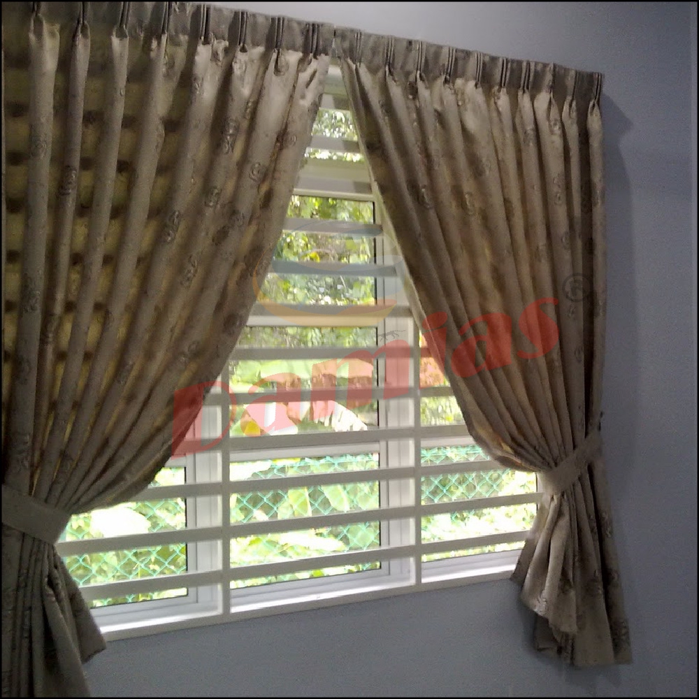 Langsir 2 Nada Warna 2 Tone Layer Curtain English Style Siap Jahit Shopee Malaysia