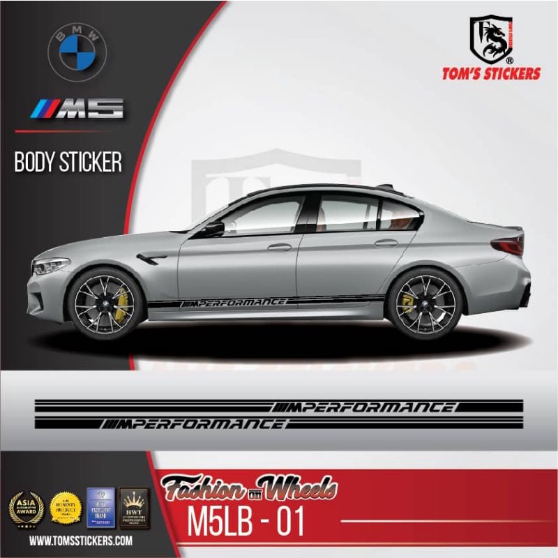 👍👍 BMW M5 CAR BODY STICKER SET M5LB-01