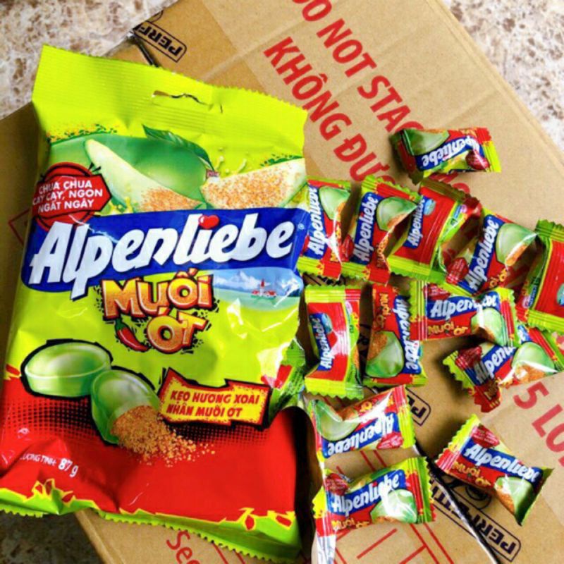 Alpenliebe Candy With Mango Flavor With Chili Salt (87GR30V) Shopee