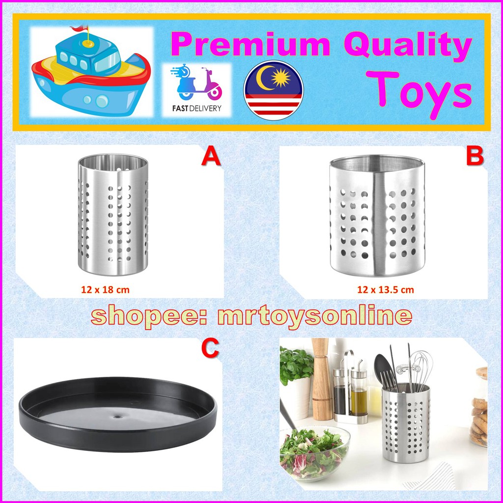 Bekas sudu (Rd Stok) keluli tahan lasak ORDNING cutlery holder EKIPERA