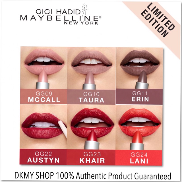 Maybelline Gigi Hadid Collection Matte Lipstick