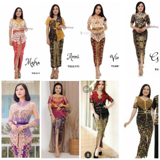 Graduation Dress Suit Kebaya Modern Javanese Blouse Short Sleeve Bali Stick