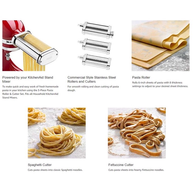 kitchenaid 6 piece pasta attachment