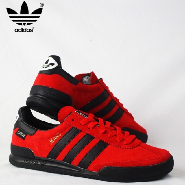 ADIDAS JEANS GTX TRAINERS RED (size : 45euro) | Shopee Malaysia