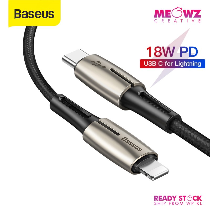 Baseus 18W PD Water Drop Series TypeC to Lightning Cable TypeC to iPhone Cable Quick Charging