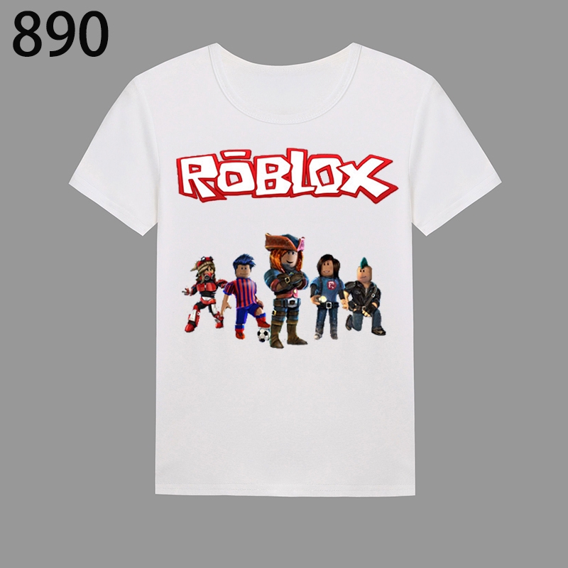 Childrens Boys Girls 3d Gaming Tops Roblox Short Sleeve - details about boys girls roblox kids cotton t shirt tops short sleeve casual summer clothing