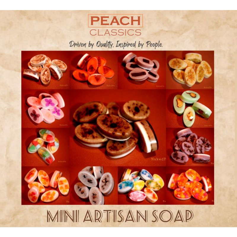 Mini Giveaway Souvenir Artisan Soap Party Favors with Pouch