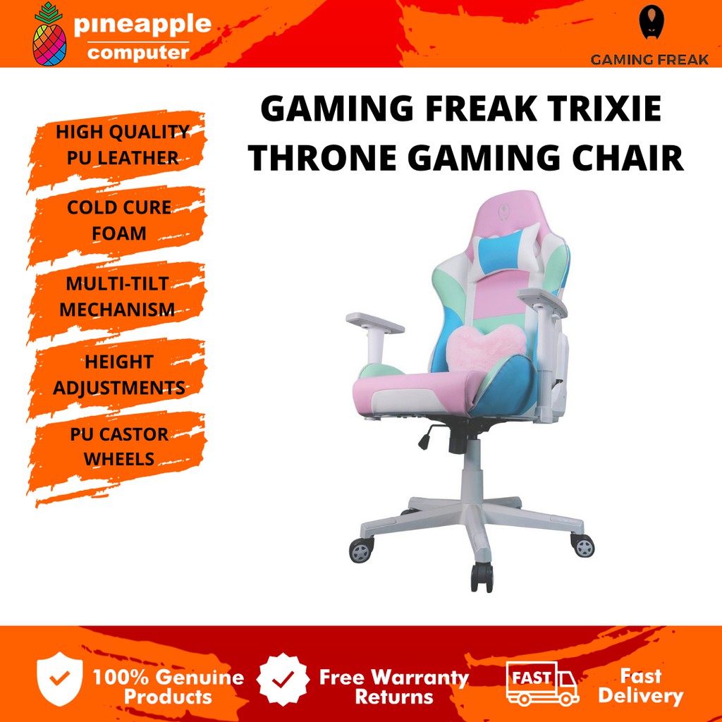 Gaming Freak TRIXIE THRONE- Professional Pink Gaming Chair (Model No.: GF-GCTRIXIE)