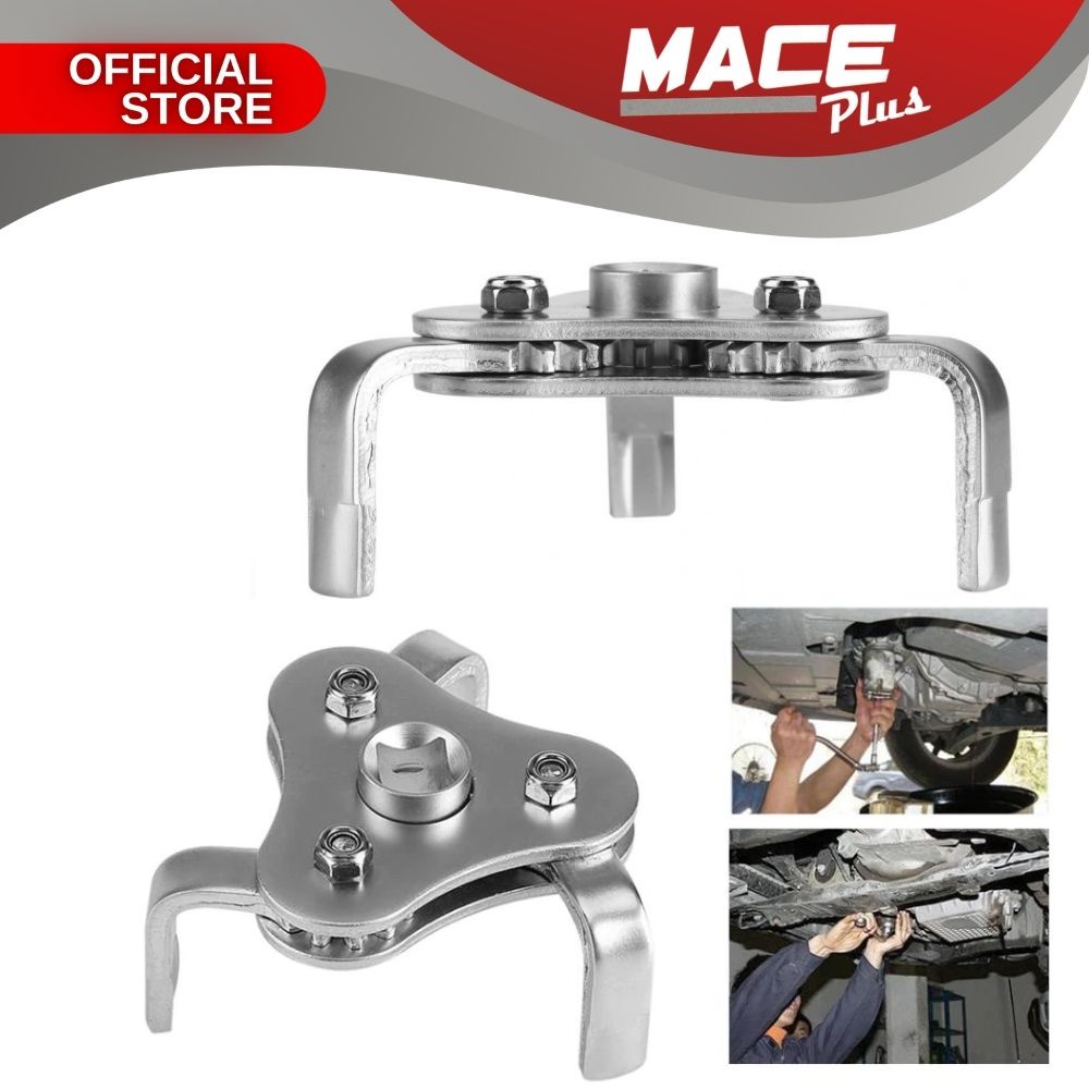 Adjustable Oil Filter Wrench Tool with 3 Jaw Remover Tool Durable Handy Oil Filter Removal Tool
