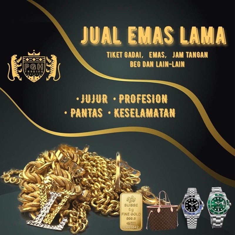 Tertinggi Membeli Emas lama/Surat Pajak/Rolex/Bag  Shopee Malaysia