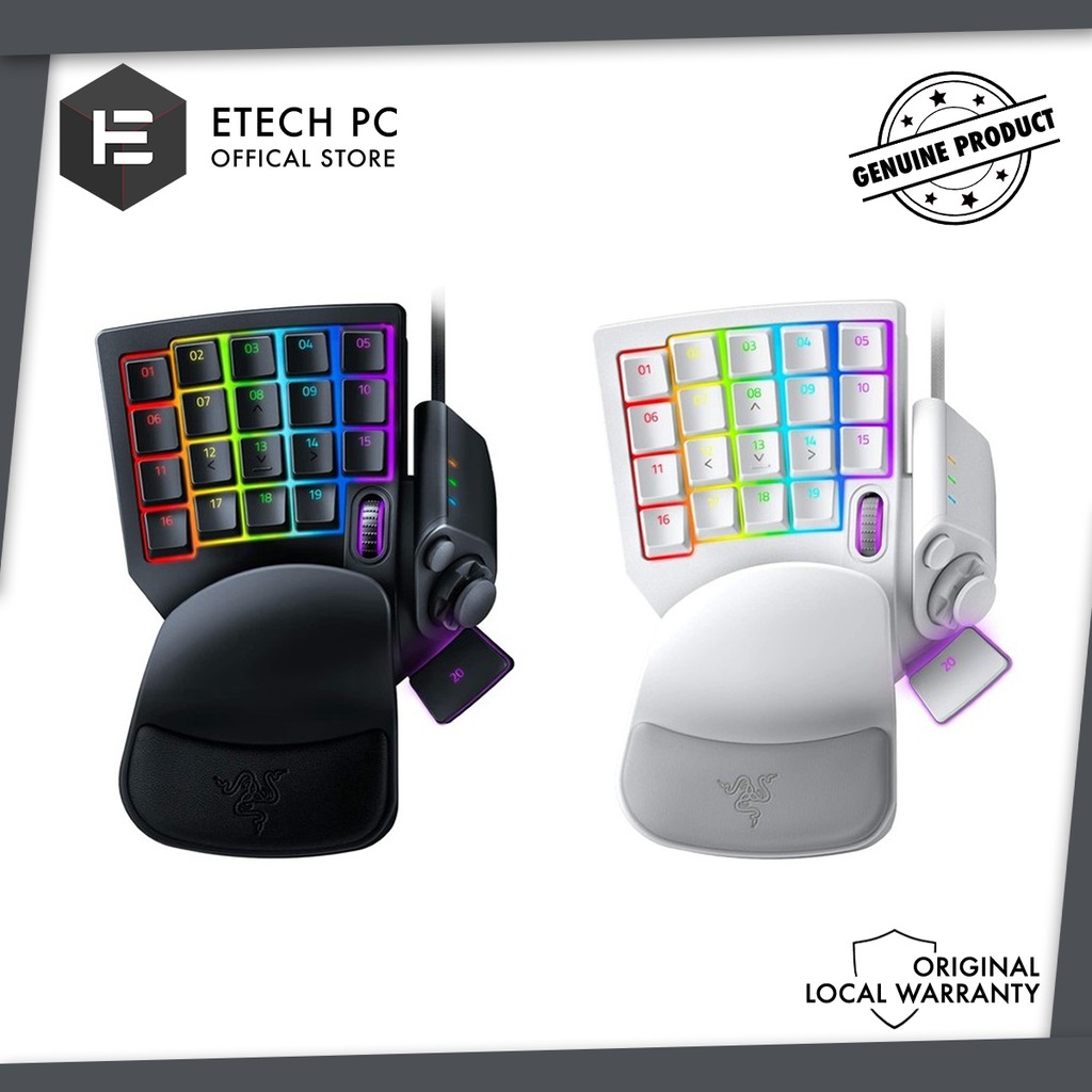 Razer Tartarus Pro Chroma Rgb Gaming Keypad Black Mercury White Shopee Malaysia