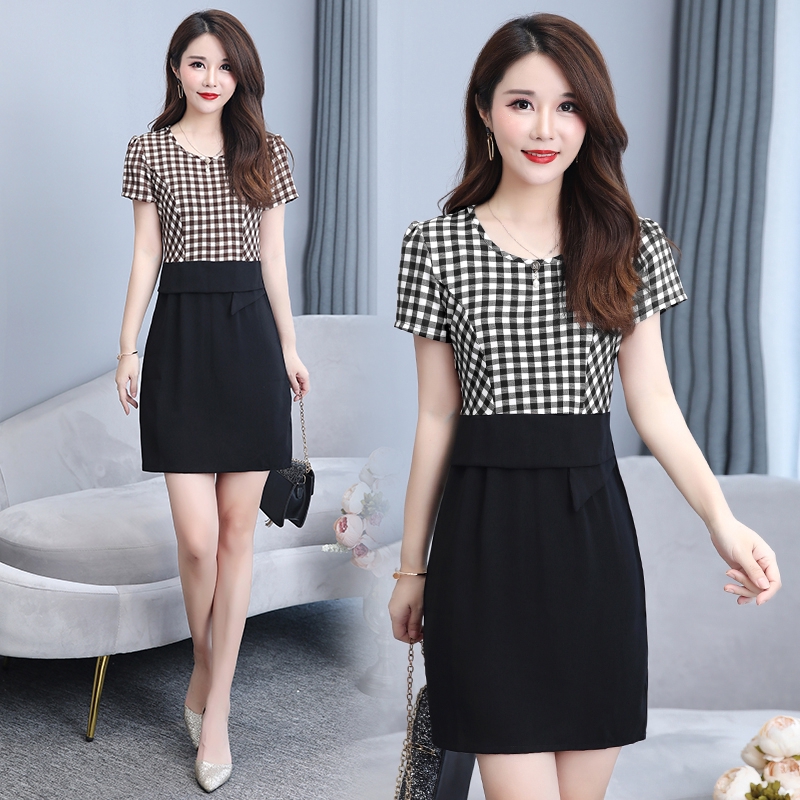 women's short sleeve midi dress