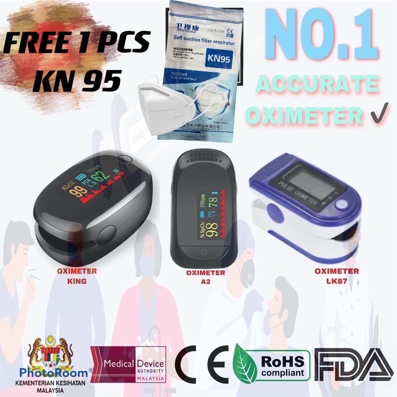 Finger Oximeter Fingertip Pulse Oxymeter Spo2 Monitor Oxygen Meter