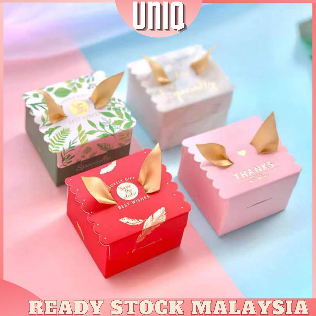 UNIQ wedding Party Birthday Favour Goodies Gift Souvenir Doorgift Candy Diamond Shape Box Kotak Gula Telur Majlis Kahwin