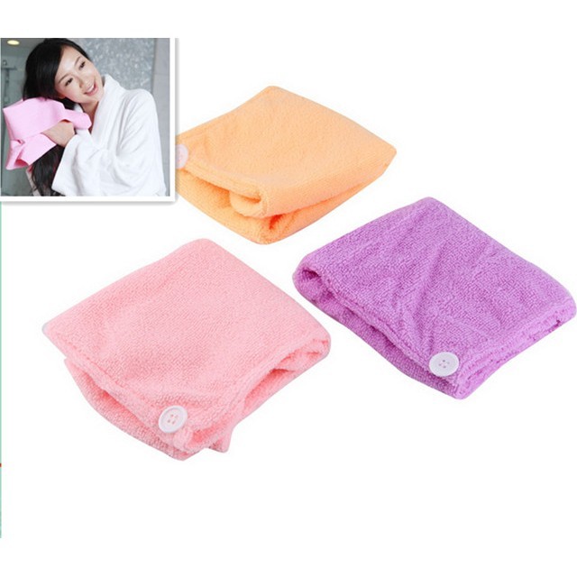De Random Color Microfibre After Shower Hair Drying Wrap Towel