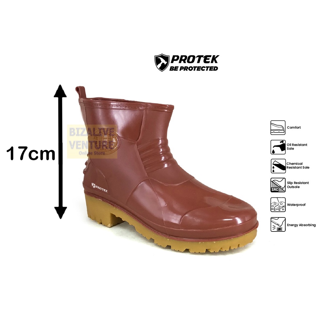 PROTEK PT90 Ankle Rain Boots Waterproof & Anti-Slip Garden Boots