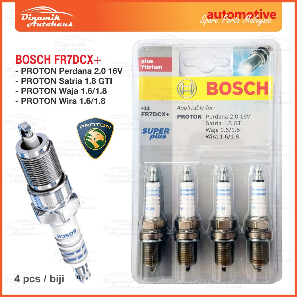 Proton Perdana / Satria GTI / Waja / Wira Car Spark Plug Bosch FR7DCX ...