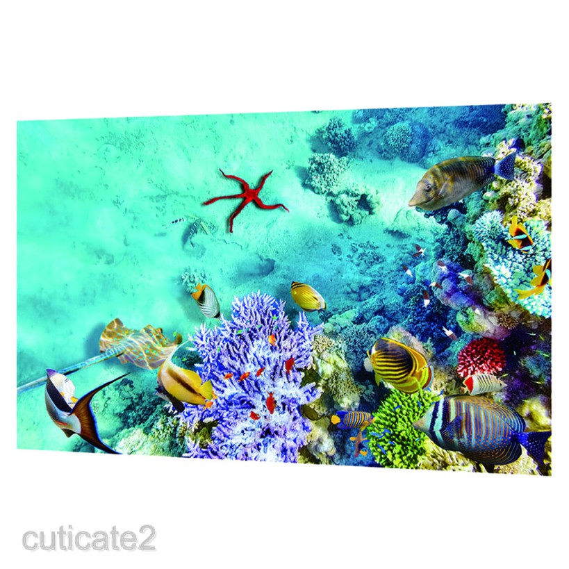 cuticateddMY] Aquarium Background Fish Tank Wallpaper Sticker Background  Decor | Shopee Malaysia