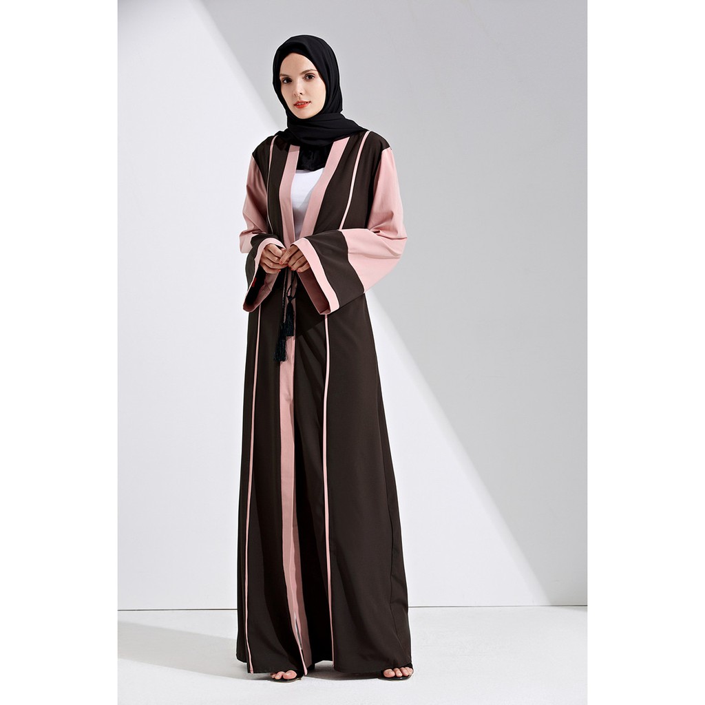 Muslim Women Long Sleeve Floor Length Cardigan