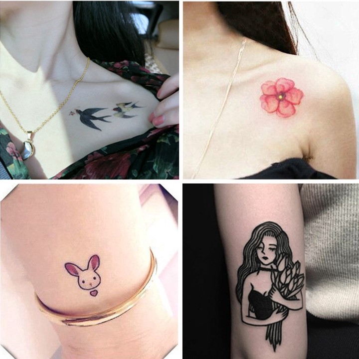 Tattoo Sticker Satu Set 50 Pelekat Tatu Sekolah Udara Sedikit Comel Ditetapkan Dengan Huruf Yang Menutupi Bekas Luka Shopee Malaysia