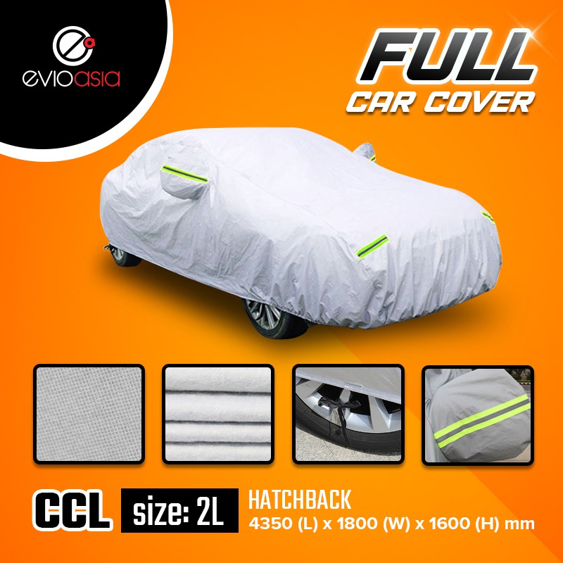 Evio Asia Car Cover Dust Protection For Proton Iriz Honda Jazz New Myvi Size 2l Ccl Shopee Malaysia