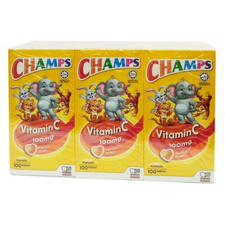 Champs D-Warms Chocolate Chewable Tablets 2's (Ubat Cacing 