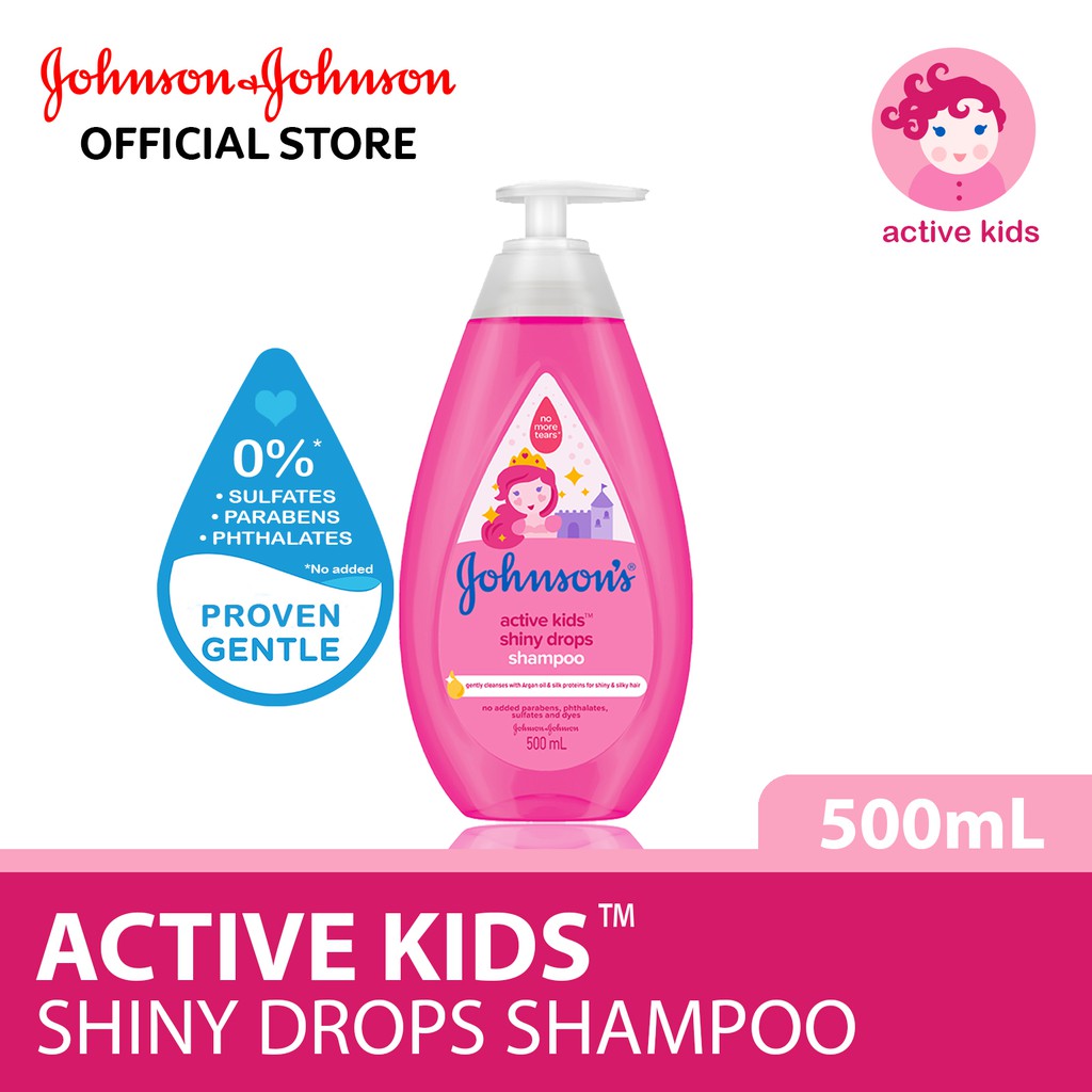 johnson's baby shampoo shiny drops