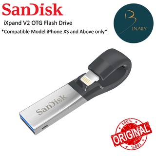 Sandisk iXpand V2 Lightning OTG Pendrive/Flash Drive 16GB/32GB64GB/128GB
