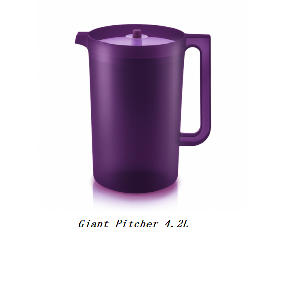 Tupperware Purple Royale Giant Pitcher 4.2L Jag Air Besar  Drinking Set  Pitcher Jug Mug