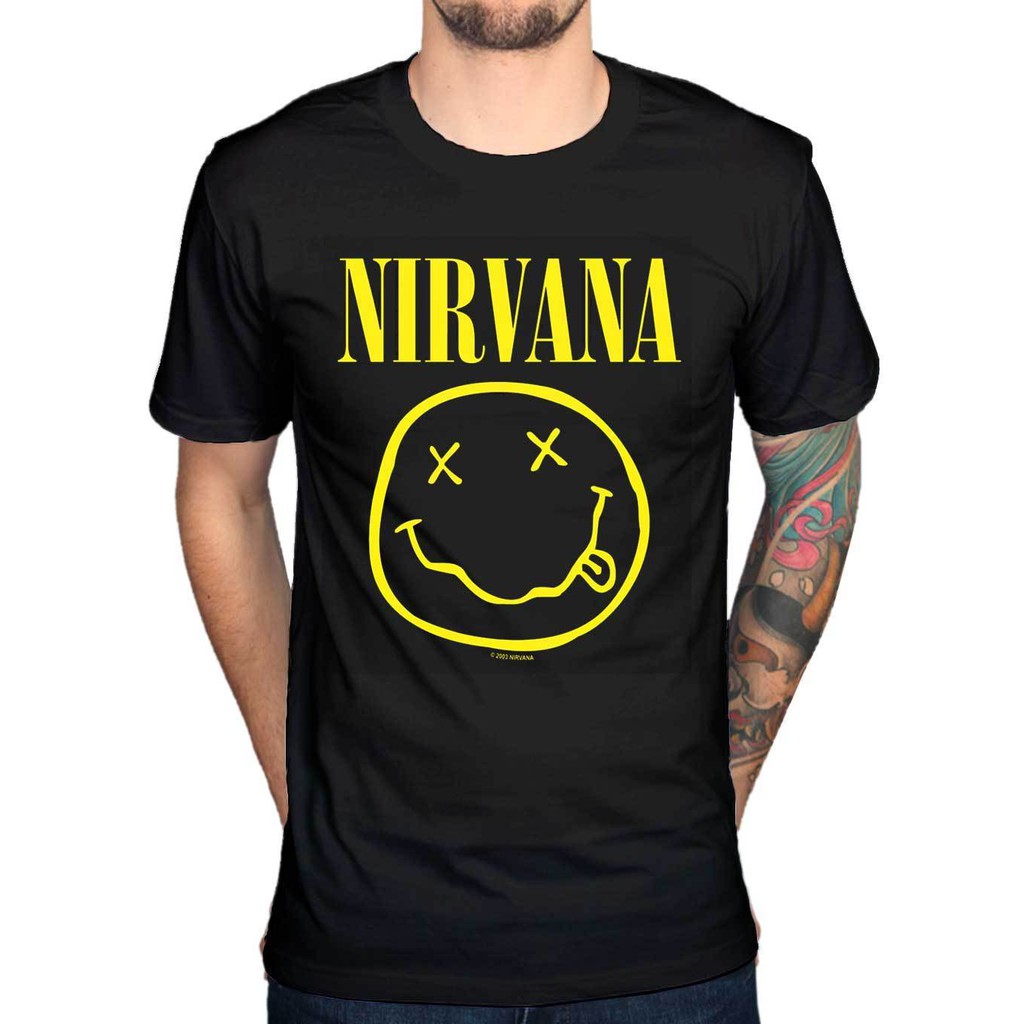 nirvana smiley face shirt